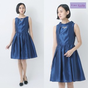 ロールネックワンピースドレス☆2WAY【パーティ・結婚式に◎】(ヴィーノ ステラ/Vino Stella) 襟が取り外せる2WAY仕様のワンピース。